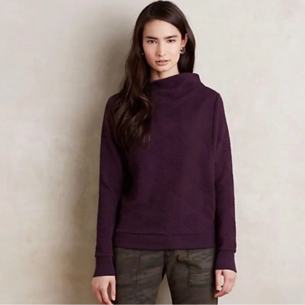 Purple Anthropologie sweater